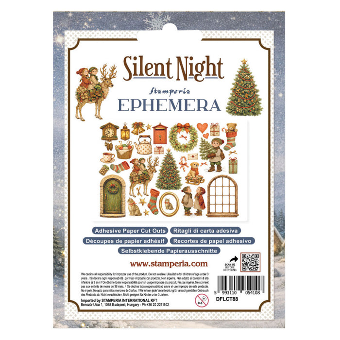 Stamperia - Ephemera - Silent Night. Available at Embellish Away located in Bowmanville Ontario Canada.