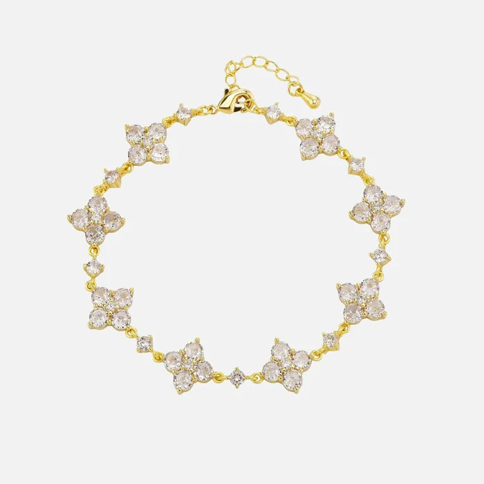 Star Clover Bracelet - Gold