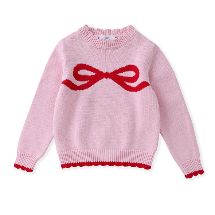 Swoon Baby Red Bow Sweater