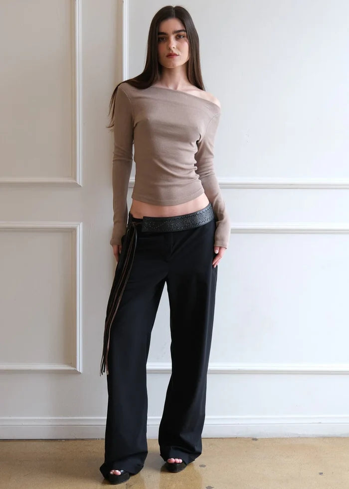 Taupe Walter Top