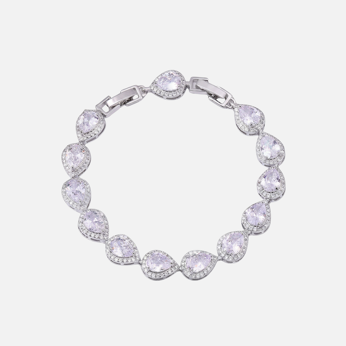 Tear Drop Bracelet - Silver