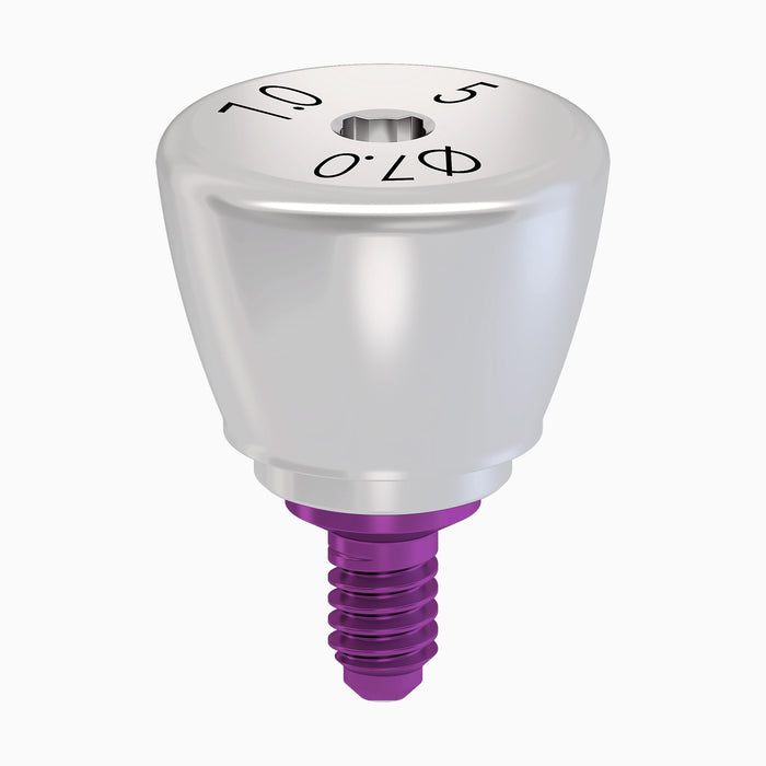 TiLobe® Healing Abutment, WD, Concave, Ø6.0 x C5.0 mm