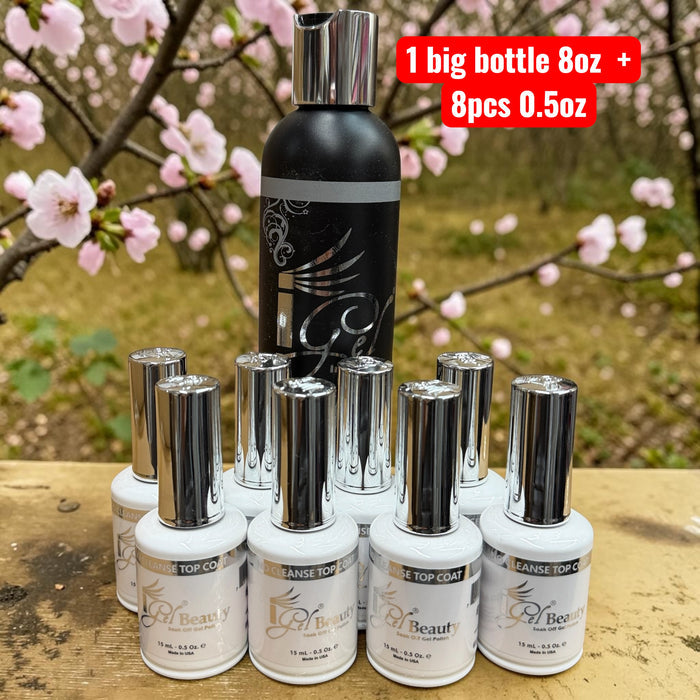 Top coat Igel set 1 bottle 8oz + 8 bottles 0.5oz