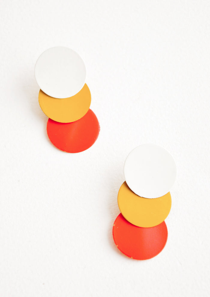 Twiggy Earrings in Cream / Mustard / Coral - LEIF