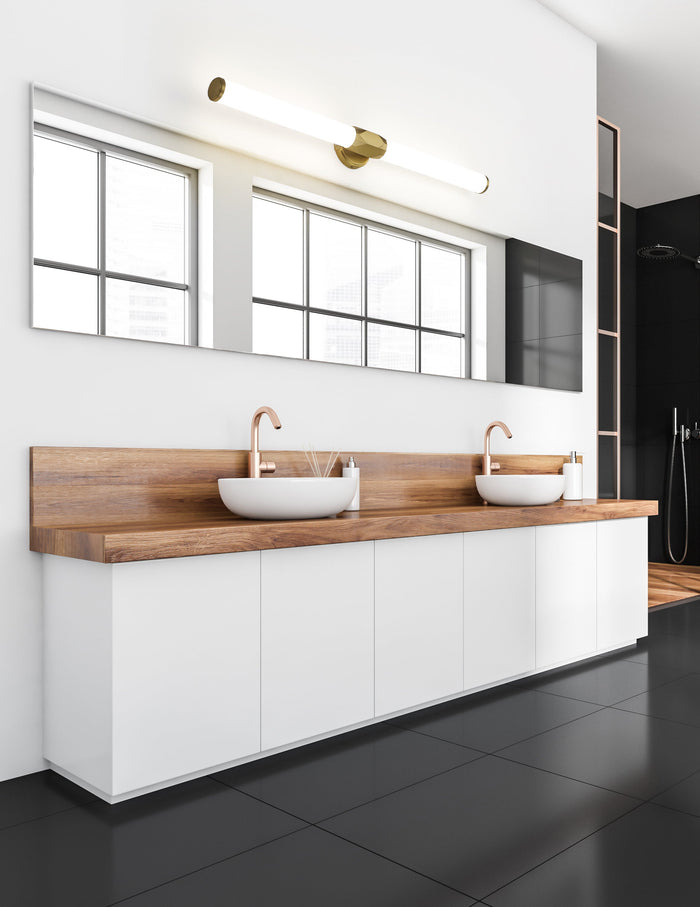 Vanity Z-Lite 1010-40W-MGLD-LED Modern Gold Cooper 1 Light Vanity Z-Lite