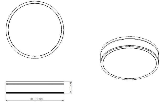 Flush Mount Z-Lite 1012F16-MB-LED Matte Black Ballord 1 Light Flush Mount Z-Lite