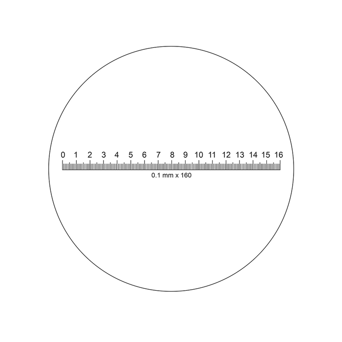 16mm/160 Div  10X Adjustable Magnifier with Scale Ideal-M12102
