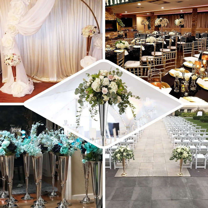 Elegant floral arrangements for weddings and events, showcasing various decor styles.