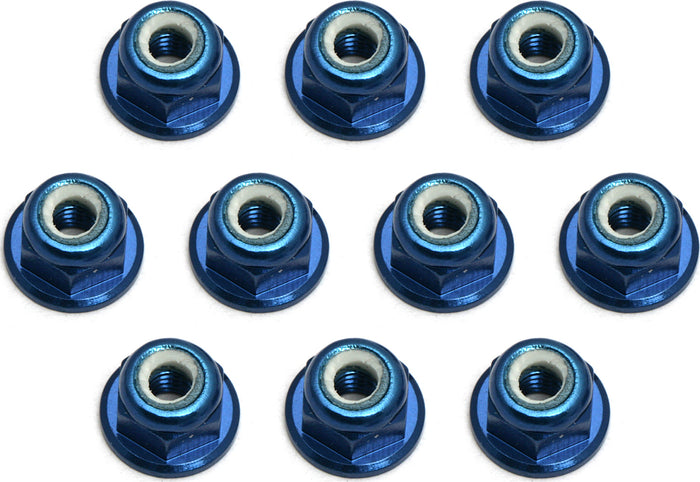 FT Blue 3mm Locknut (10)