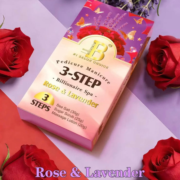 3 Steps Pedicure Spa Deluxe Package - Billionaire - 100 boxes per case
