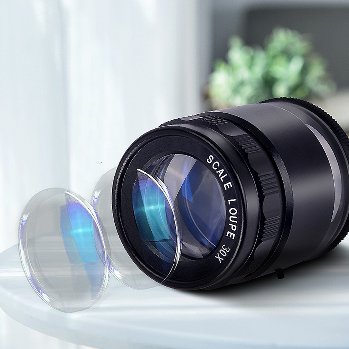 30mm/300 Div 30X Adjustable Magnifier with Scale MG02102301