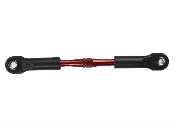 Turnbuckle, aluminum (red-anodized), camber link, rear, 49mm (1) (assembled with rod ends & hollow balls)(See part 3741X for complete camber link set)