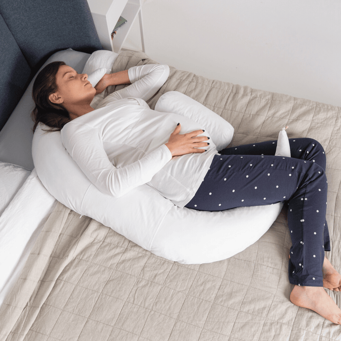 Pregnancy & Feeding Cushion 4 in 1 - British Wool 100% Cotton Cover Putnams natural pregnancy pillows best