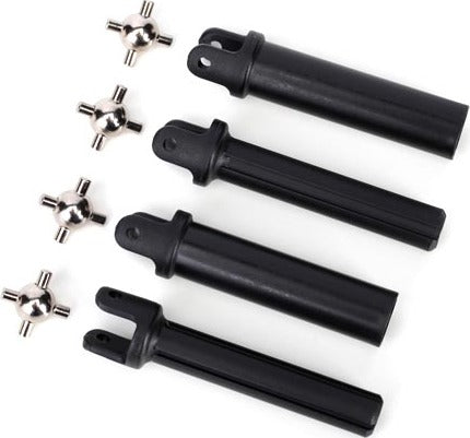 Half shafts, heavy duty (external splined (2)/ internal splined (2))/ metal u-joints (4)