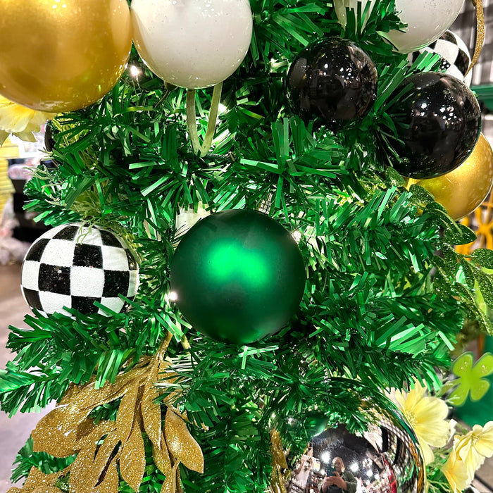 Emerald Green Matte Ball Ornament, 4"