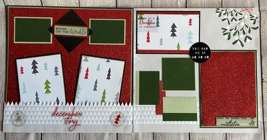 A December Story 12X12 Double-Page Scrapbook Layout