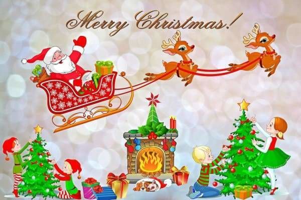 Christmas Diamond Painting Kit - Above The Fireplace-Square 20x30cm- - Paint With Diamonds