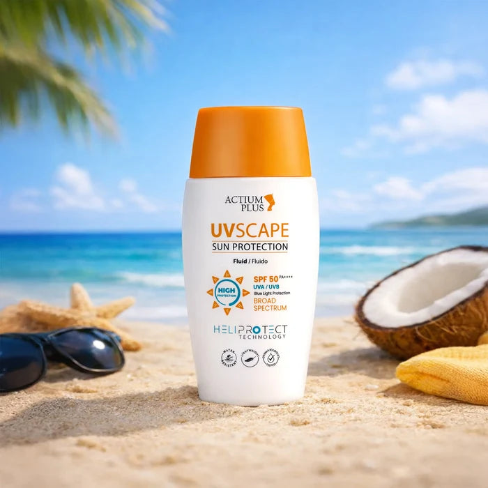 Actium Plus UVscape Sun Protection Broad Spectrum Fluid Sunscreen SPF 50 PA++++ (50ml)