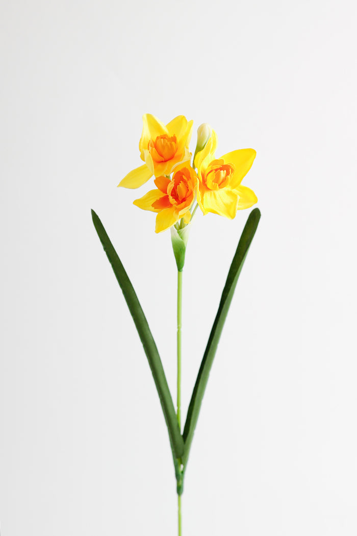 AM Basics 17" Artificial Daffodils Flowers Fake Narsissus Floral