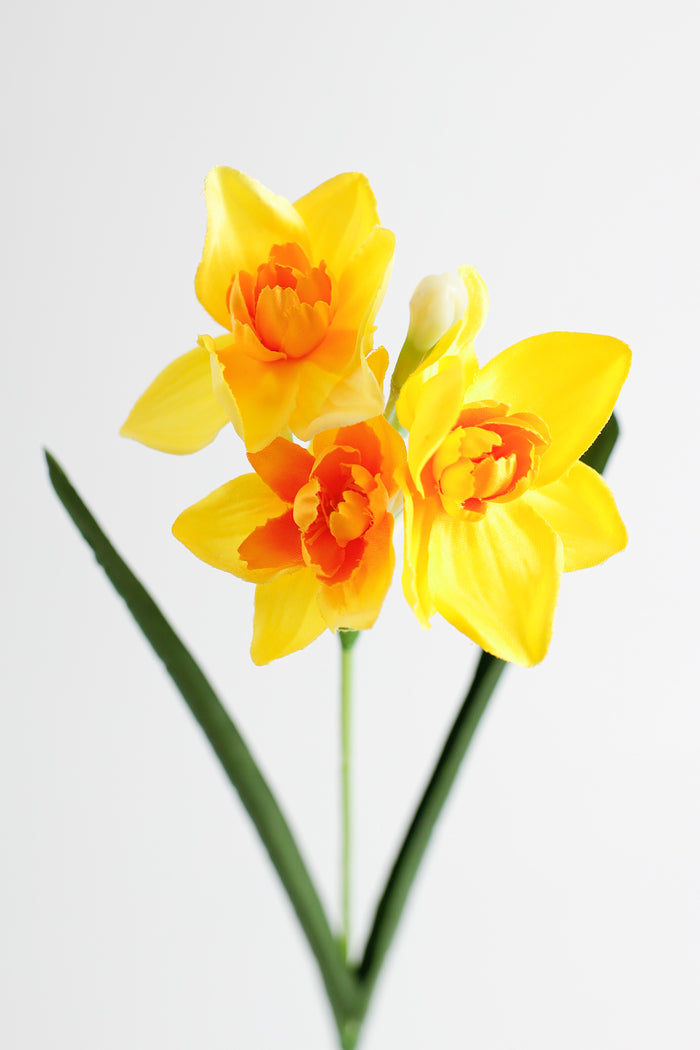 AM Basics 17" Artificial Daffodils Flowers Fake Narsissus Floral