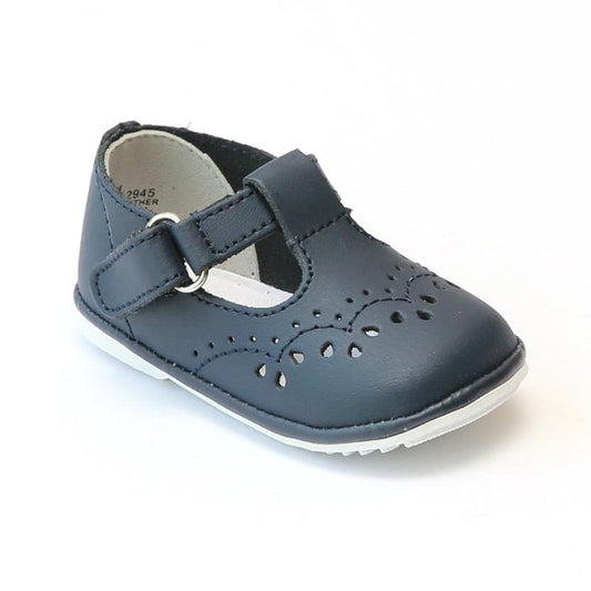 Angel Navy T Strap Shoe
