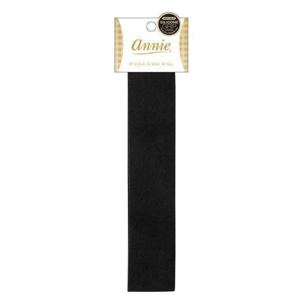 Annie Non-Slip Headband Black Silicone Lining 4.5cm Wide, 1 Count, Black