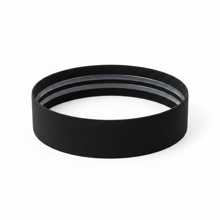 Annie Non-Slip Headband Black Silicone Lining 4.5cm Wide, 1 Count, Black