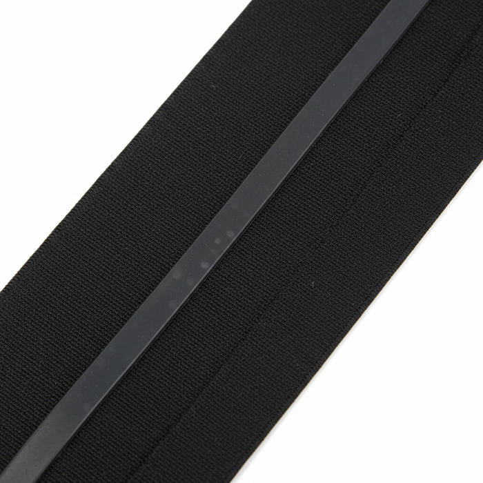 Annie Non-Slip Headband Black Silicone Lining 4.5cm Wide, 1 Count, Black