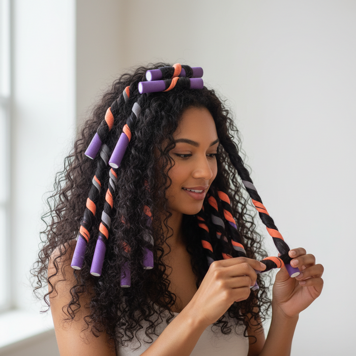 Annie Soft Twist Hair Rollers Set X-Large, 42 Count, Assorted Colors