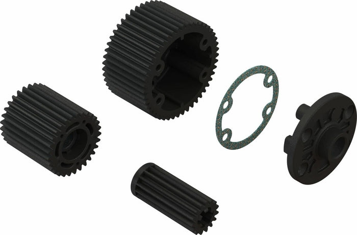 Diff Case and Idler Gear Set (47/15T, 0.8M)