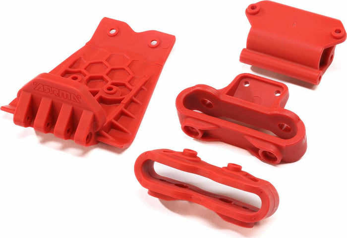 Lower Skid And Bumper Mount Set, Red