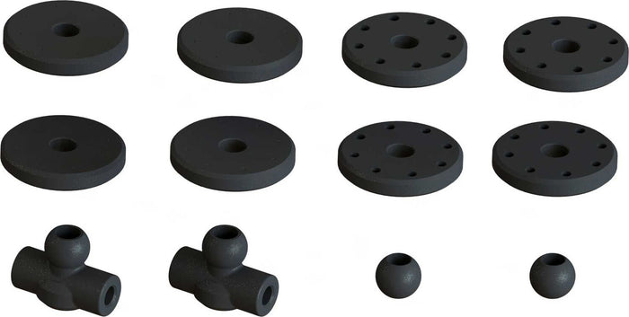 Shock Set, 16mm Bore, 77mm Length, 2000cSt Oil