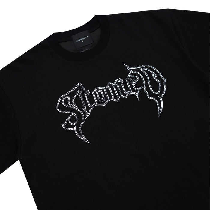 ATC : Conspiracy Rhinestone Tee Black