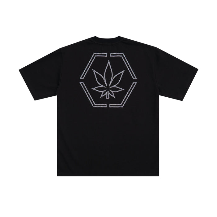 ATC : Genetic Hexagon Rhinestone Tee Black