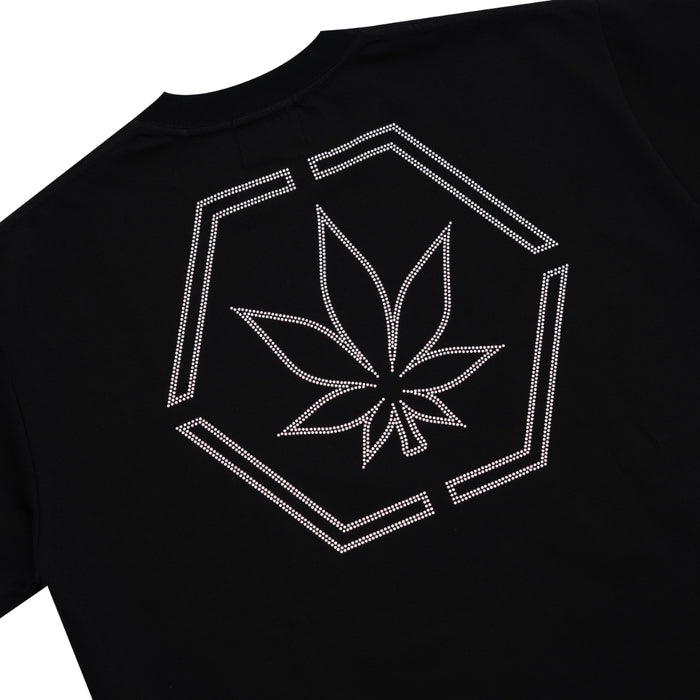 ATC : Genetic Hexagon Rhinestone Tee Black