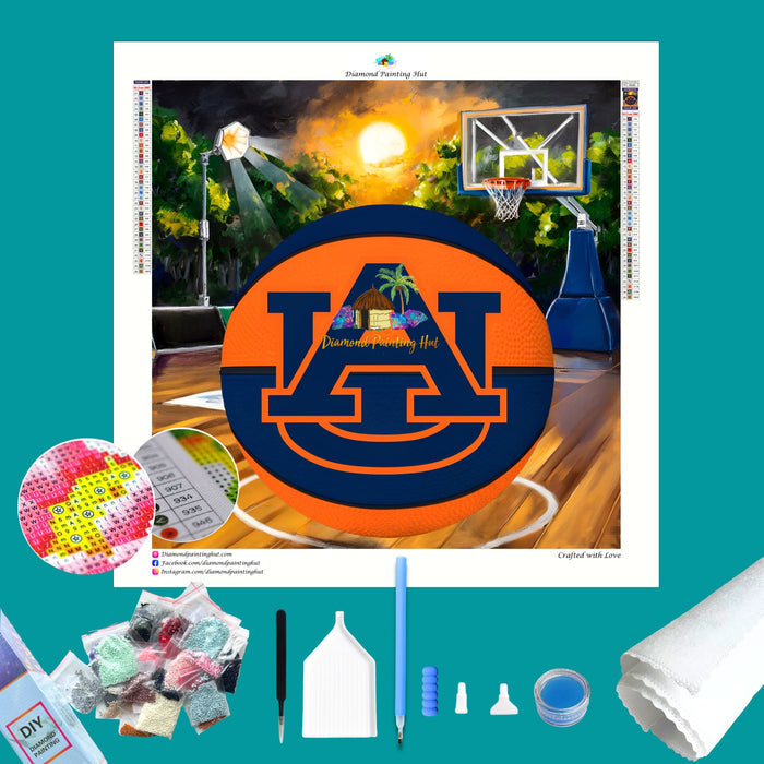 Auburn Basketball Diamond Painting