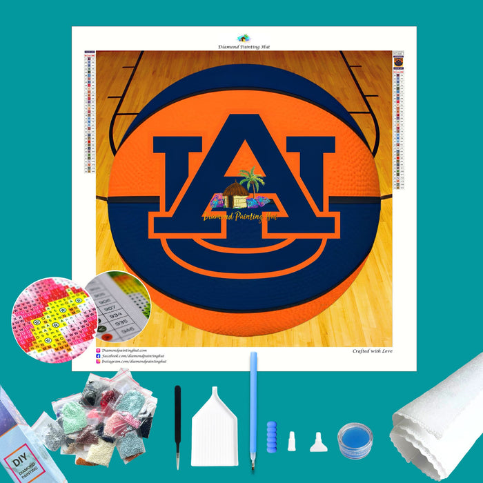 Auburn Basketball Diamond Painting