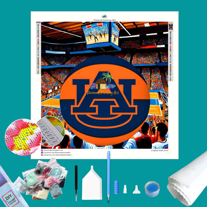 Auburn Basketball Diamond Painting