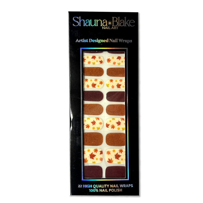 Autumn Maple No Light Gel Nail Wraps (NLG)