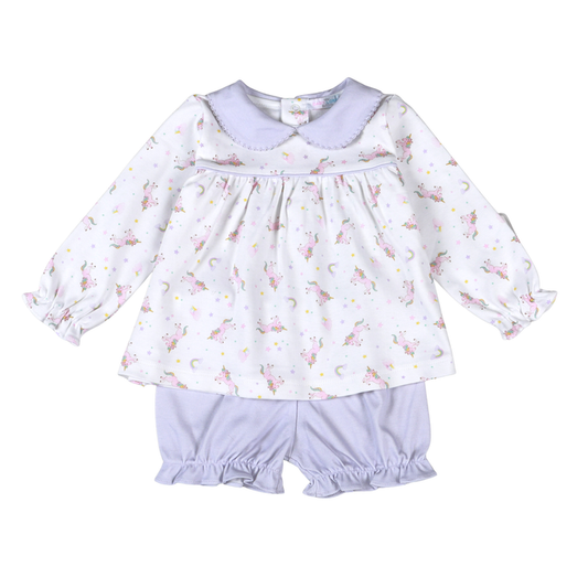 Baby Loren Magic Unicorns Bloomer Set