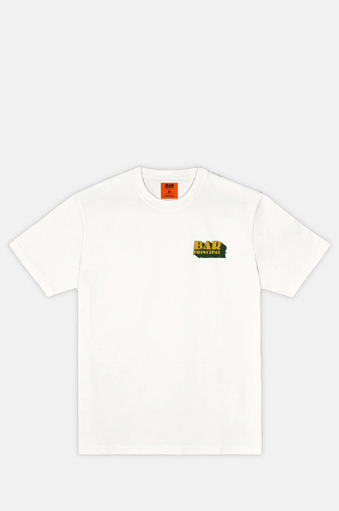 Gift Shop Bar Principal No5 White T-Shirt.