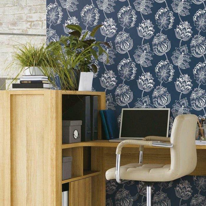 Batik Jacobean Peel & Stick Wallpaper - EonShoppee