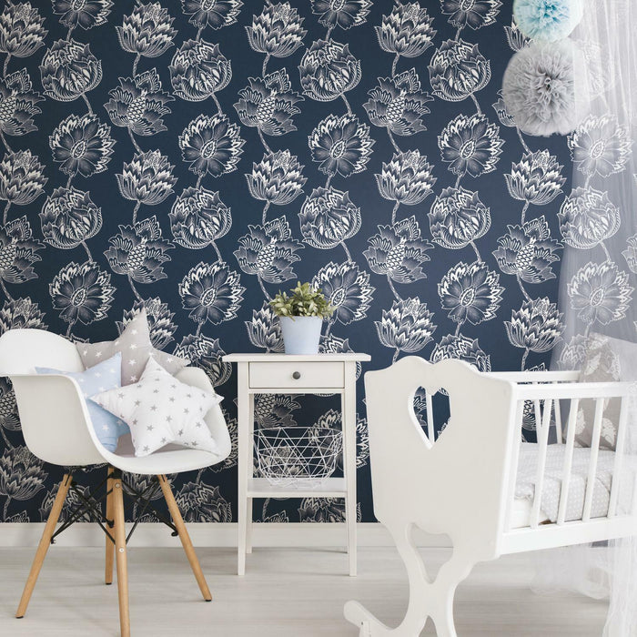 Batik Jacobean Peel & Stick Wallpaper - EonShoppee