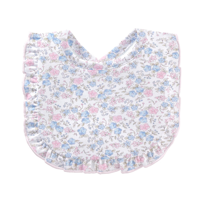BCC Tiny Soft Floral Bib w/ Ruffle