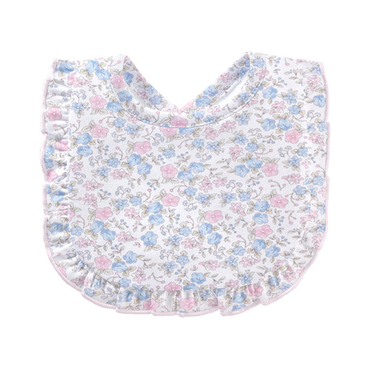 BCC Tiny Soft Floral Bib w/ Ruffle