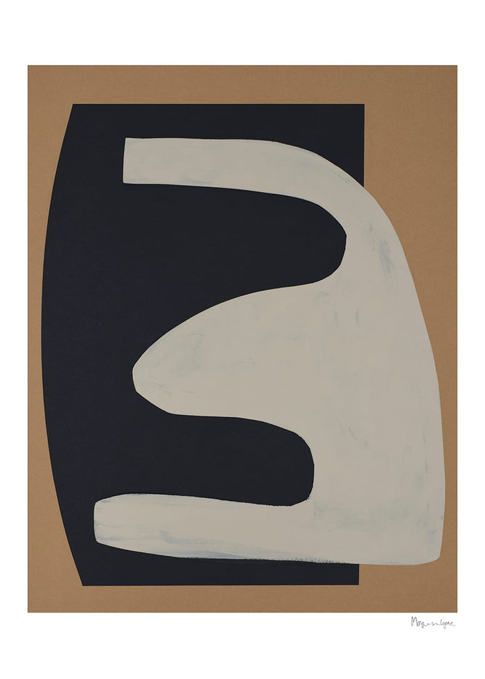 Beige on Black by Berit Mogensen Lopez