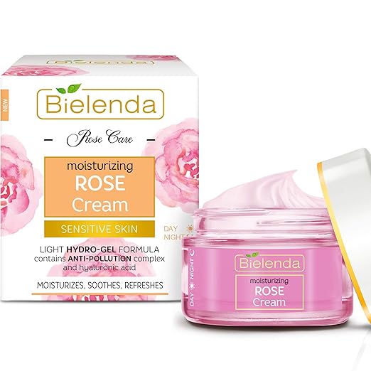 BIELENDA Rose Care Soothing Face Cream Day & Night with Hyaluronic Acid 50 ml