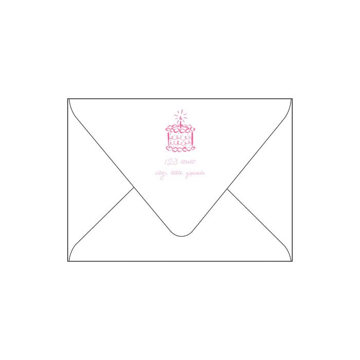 birthday cake | invitation