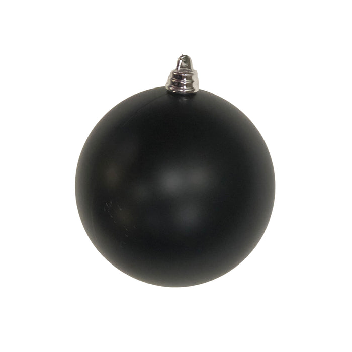 Black Matte Ball Ornament, 4"