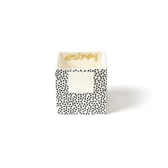 Black Mini Dot Small Nesting Cube by Happy Everything!